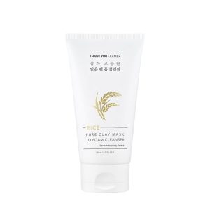 Rice pure clay mask to foam cleanser  150 ml