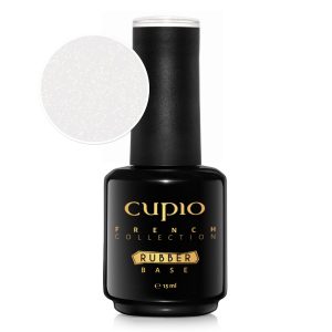 Rubber base French Collection - Milky White Shimmer Gold 15ml