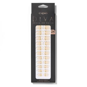 Set unghii false Cupio Diva - Gold Touch French