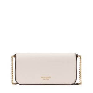 Devin colorblocked flap chain wallet timeless taupe multi