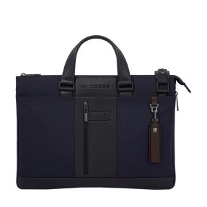 Expandable slim laptop bag 15.6 blue