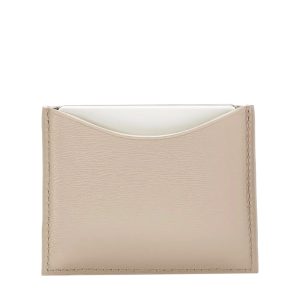 Fine leather refillable compact case