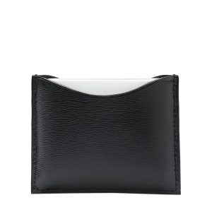 Fine leather refillable compact case