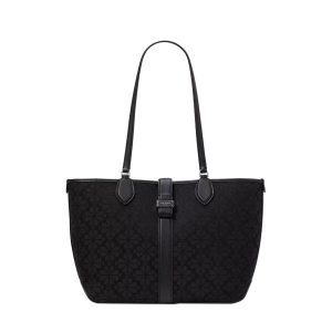 Flower jacquard medium black multi