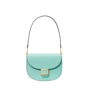 Katy convertible saddle bag mint liqueur