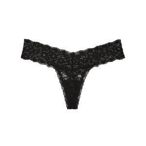 Lace thong panties - black S