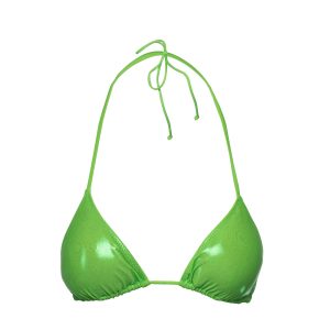 Leah swim top foil 75 green S