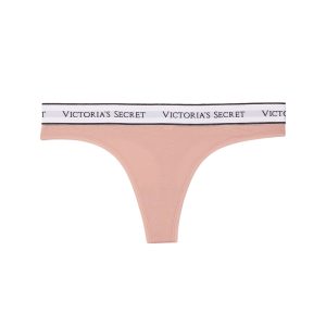 Logo cotton thong panty - pale pink M, Victoria's Secret, Imbracaminte