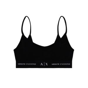 Logo lettering bralette black Xs