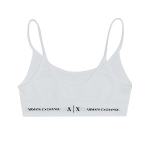 Logo lettering bralette white Xs
