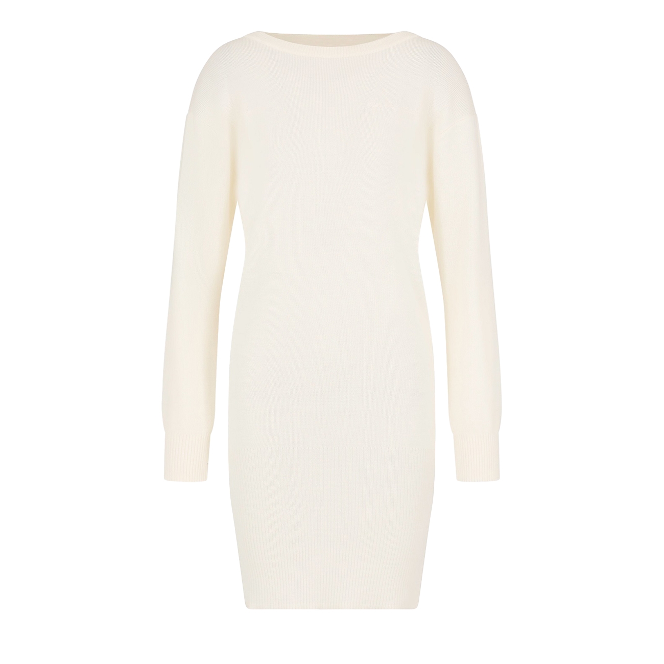 Long sleeve dress white S