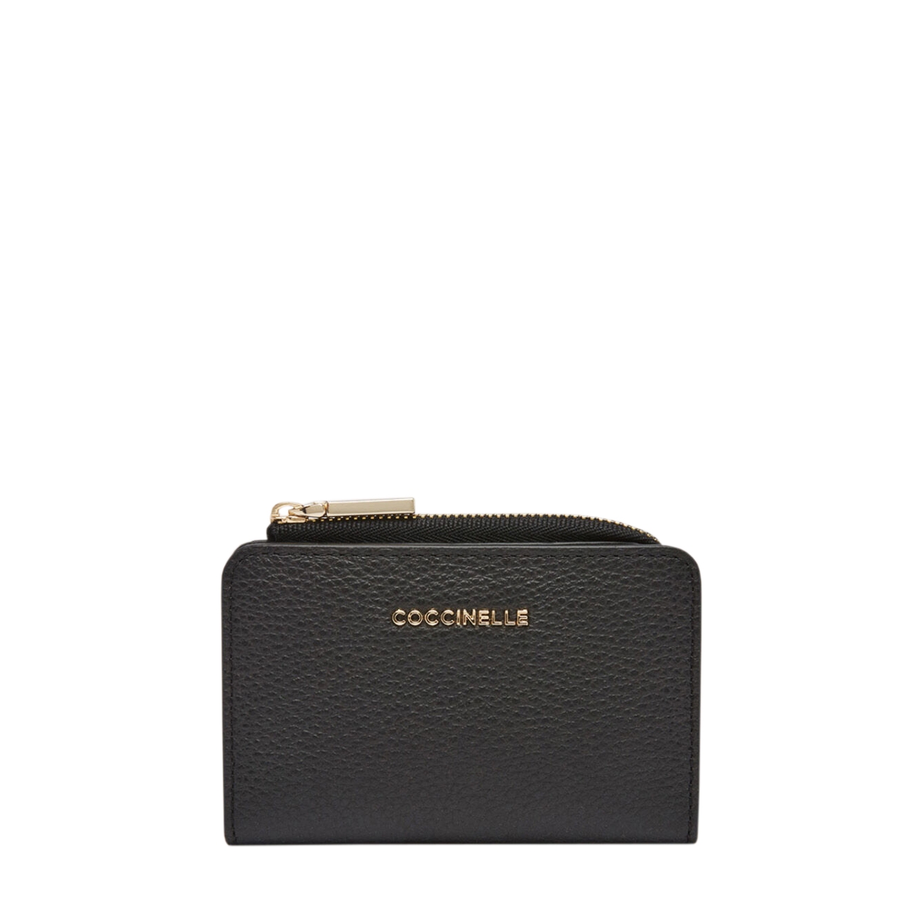 Metallic soft card holder noir