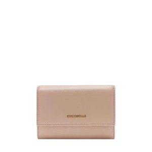 Metallic soft compact wallet rosette