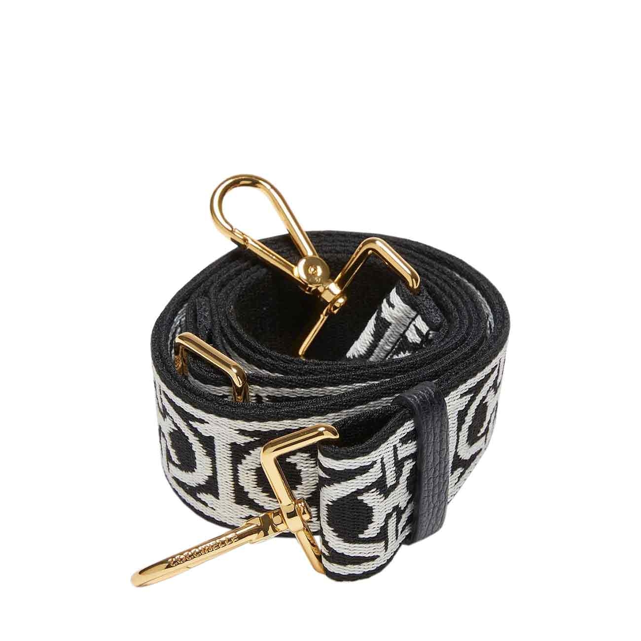 Monogram shoulder strap