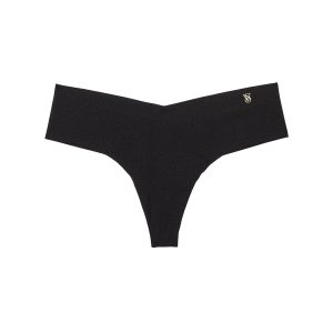 No-show thong panty - black L