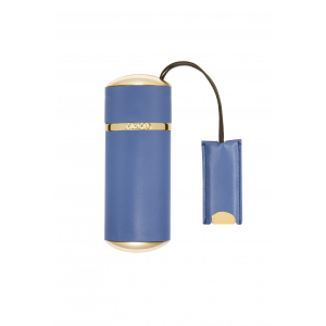 Purse spray  blue plain leather 10 ml