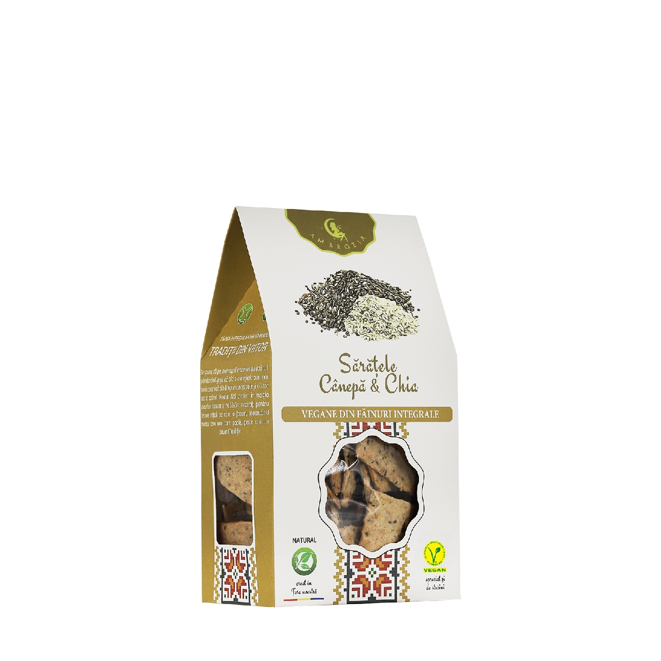 Sărățele cânepă & chia 107 gr