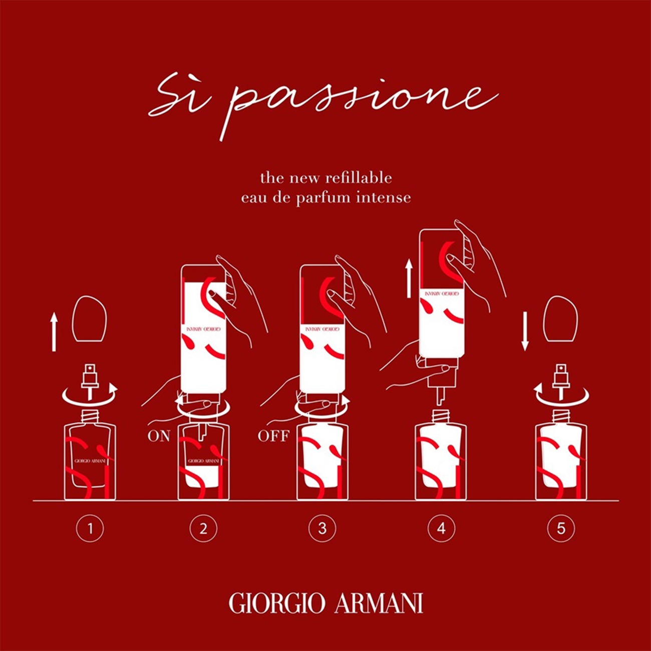 Si passione intense refill 100 ml, Giorgio Armani, Parfumuri - imagine 6
