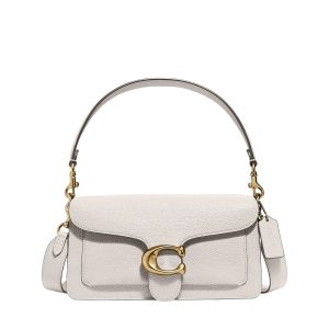 Tabby shoulder bag design 26 brass/chalk