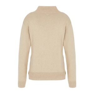 Women's knit turtleneck beige Xl